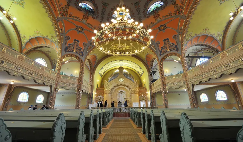 The sanctuary of the Subotica Synagogue